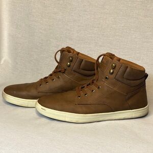 Goodfellow & Co men’s high top Boot, brown faux leather